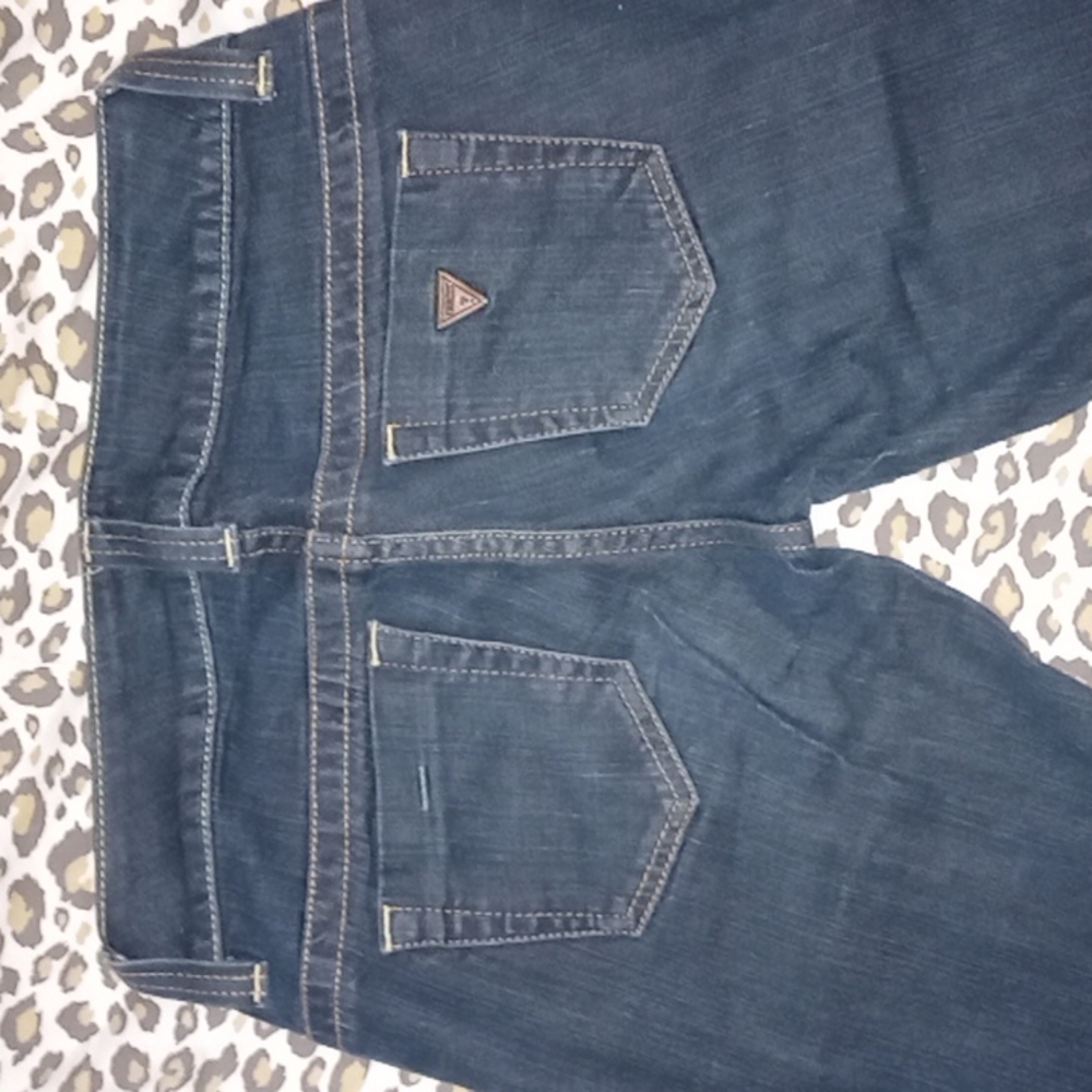 WMS GUESS JEANS SIZE 26 COLOR DARK BLUE STYLE DAREDEVIL BOOTCUT